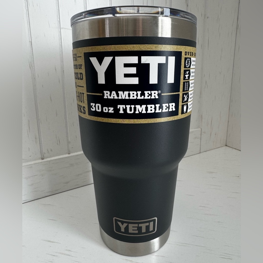 NWT, YETI, Rambler, 30oz, Charcoal, Tumbler, Travel, Gift, Vacation, Drinkware